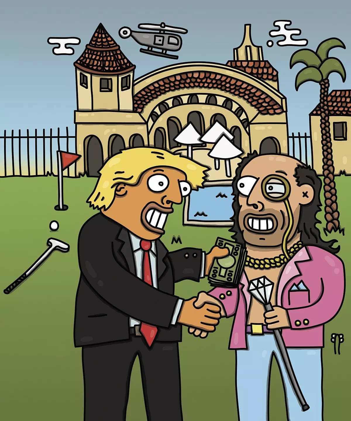 Trump’s Palm Beach Mansion Is Haunted by Financial Crime