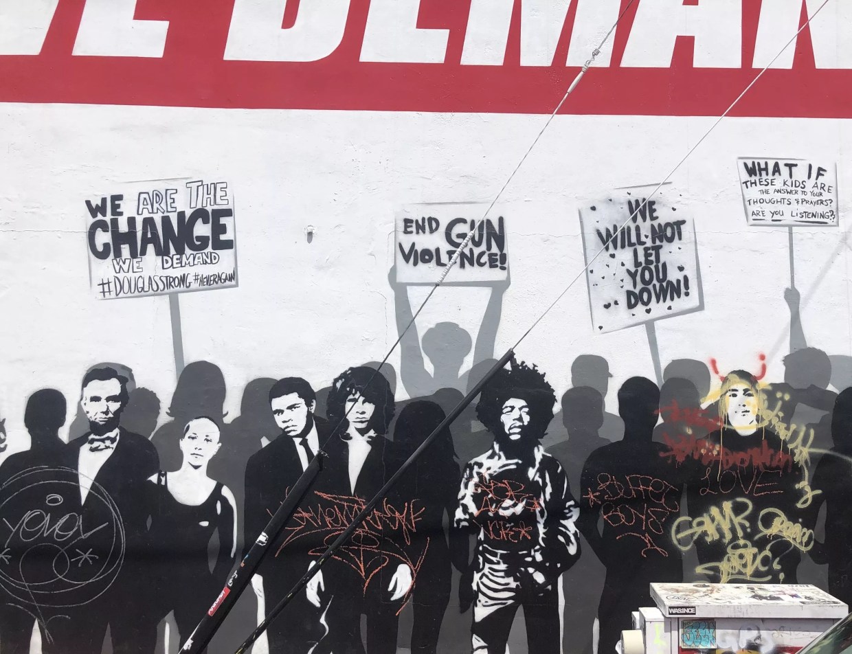 Mural Honoring Parkland Shooting Victims Is Defaced in Miami’s Wynwood Neighborhood